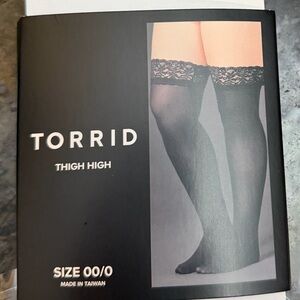 Torrid Lace Top Thigh Highs - Black